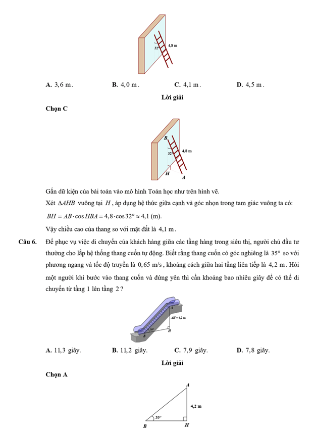 Đề kiểm tra Toán 9 Cánh diều Chương 4 (có lời giải)