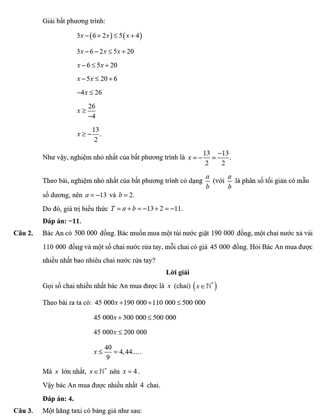 Đề kiểm tra Toán 9 Chân trời sáng tạo Chương 2 (có lời giải)