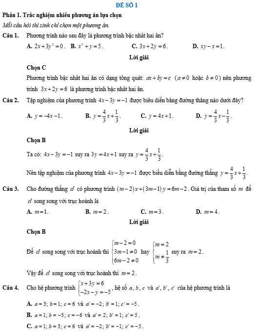 Đề kiểm tra Toán 9 Kết nối tri thức Chương 1  (có lời giải)