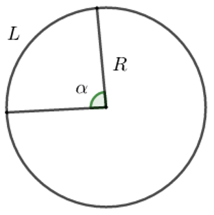 Ví dụ minh họa tính độ dài cung tròn