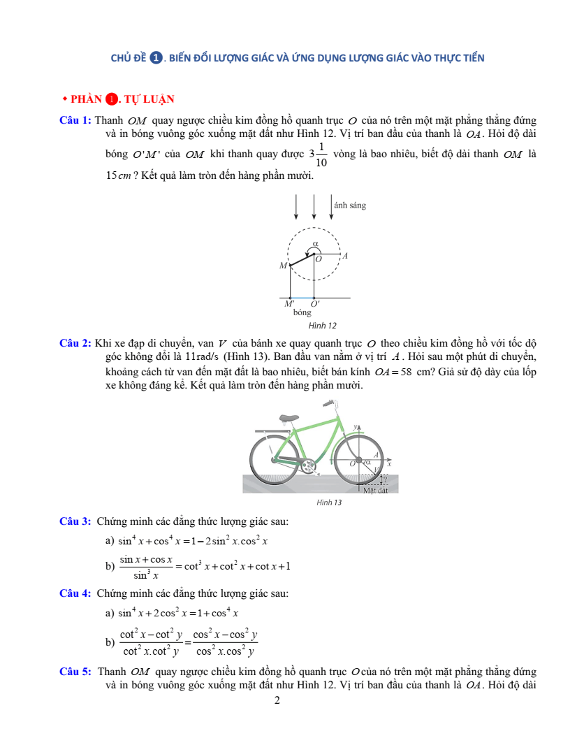Chuyên đề bài tập bồi dưỡng HSG Toán 11 (có lời giải)