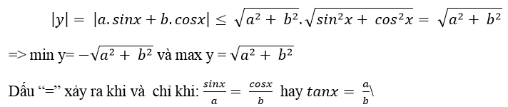 Điều kiện để phương trình bậc nhất đối với sinx và cosx có nghiệm