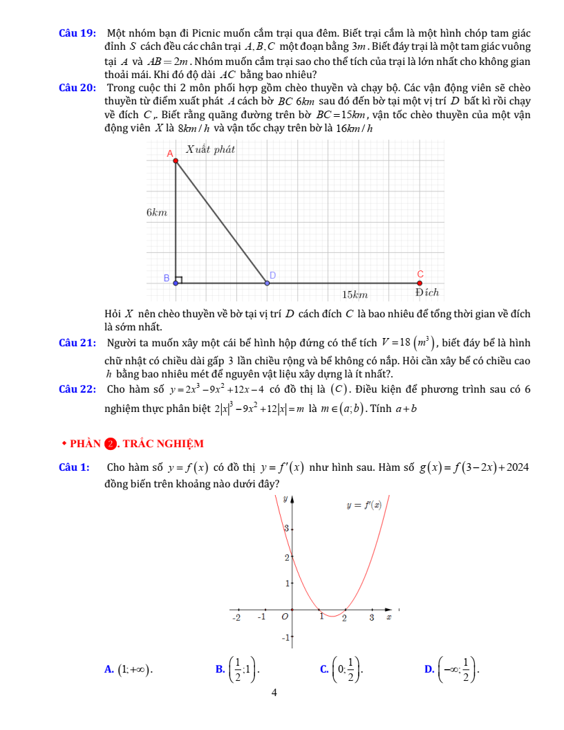 Chuyên đề bài tập bồi dưỡng HSG Toán 12 (có lời giải)
