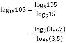 Bài tập biểu diễn logarit này theo logarit khác cực hay