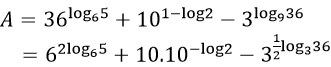 Bài tập Rút gọn biểu thức chứa logarit cực hay
