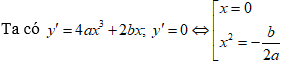 Tìm m để hàm số có 3 điểm cực trị tạo thành tam giác có diện tích (cực hay, có lời giải)