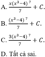 Tìm nguyên hàm của hàm đa thức bằng phương pháp đổi biến số cực hay - Toán lớp 12