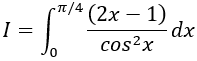 Tính tích phân hàm lượng giác bằng phương pháp tích phân từng phần