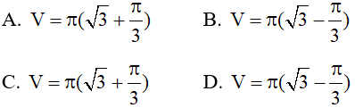 Ứng dụng tích phân tính thể tích khối tròn xoay và cách giải (hay, chi tiết)