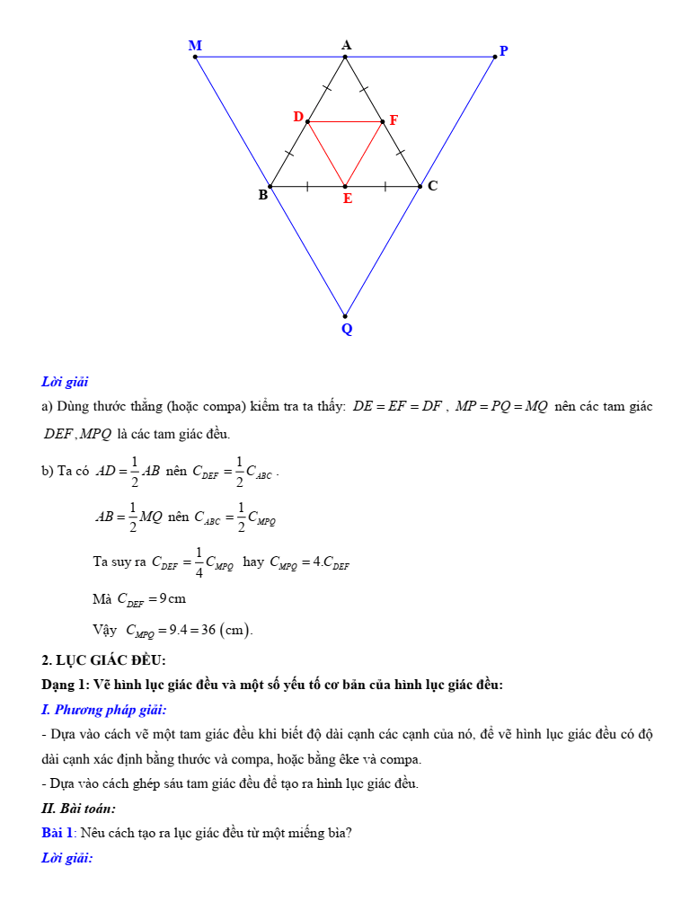 Chuyên đề bồi dưỡng HSG Toán 6 Một số hình phẳng trong thực tiễn (có lời giải)