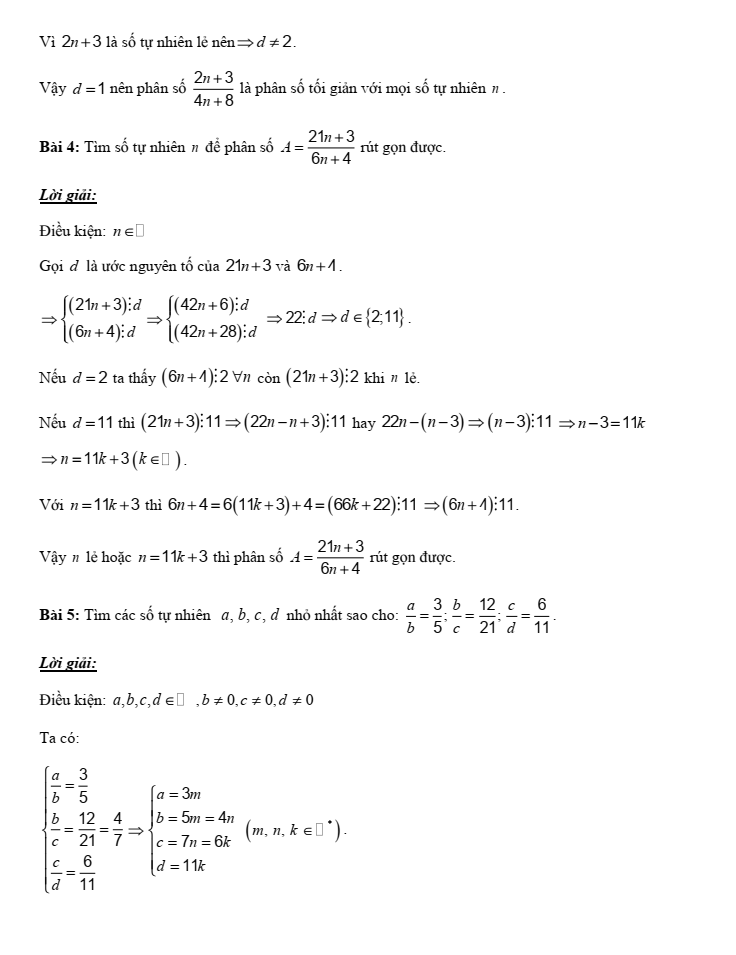 Chuyên đề bồi dưỡng HSG Toán 6 Phân số (có lời giải)