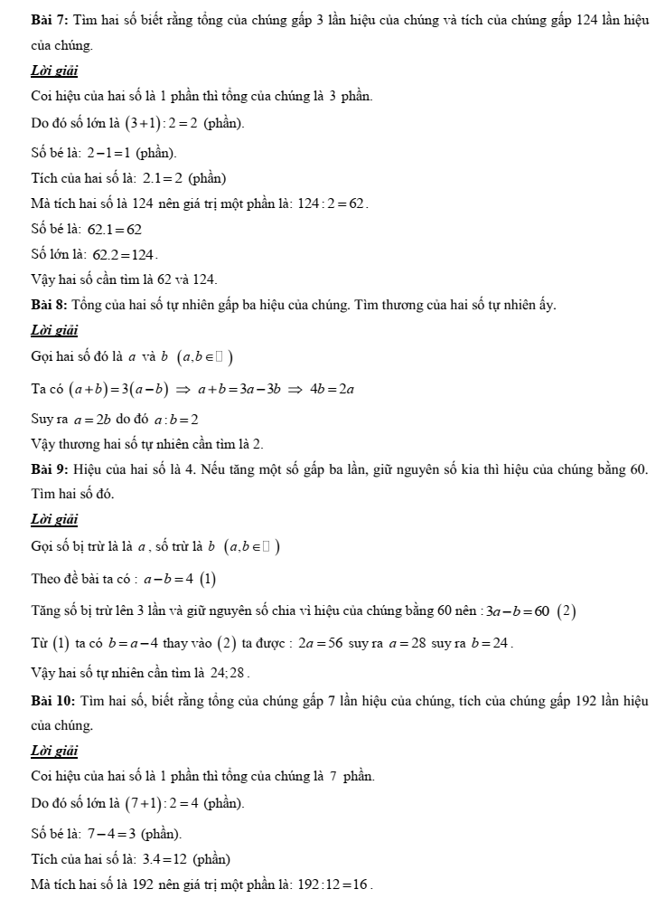 Chuyên đề bồi dưỡng HSG Toán 6 Số tự nhiên (có lời giải)