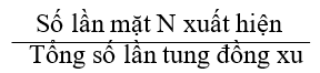 Xác suất thực nghiệm trong trò chơi tung đồng xu lớp 6 (chi tiết nhất)