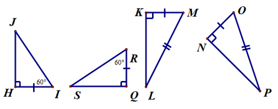 Tìm và chứng minh hai tam giác vuông bằng nhau (cách giải + bài tập)
