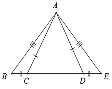 Trắc nghiệm: Trường hợp bằng nhau thứ nhất của tam giác: cạnh - cạnh - cạnh (c.c.c) - Bài tập Toán lớp 7 chọn lọc có đáp án, lời giải chi tiết