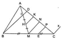 Cách chia đoạn thẳng AB cho trước thành nhiều phần bằng nhau