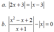 Cách giải phương trình chứa dấu giá trị tuyệt đối |A(x)| = |B(x)|
