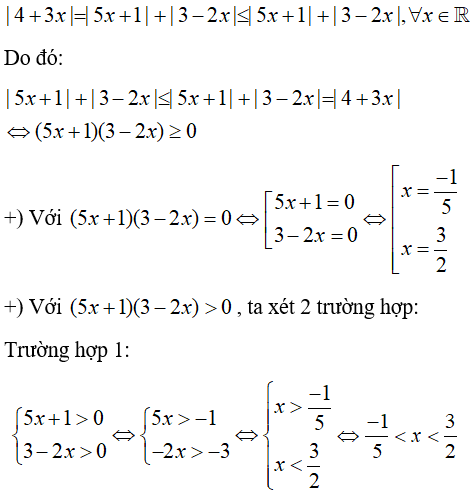 Cách giải phương trình với biến nằm trong dấu tuyệt đối