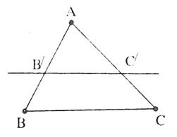 Tìm tỉ số của các đoạn thẳng dựa vào định lí Ta-lét trong tam giác