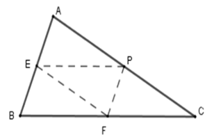 Tính độ dài đoạn thẳng dựa vào đường trung bình của tam giác, hình thang