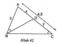Tính độ dài đoạn thẳng, tính góc dựa vào hai tam giác đồng dạng