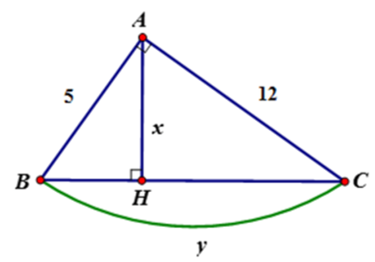 Bài tập Hệ thức về cạnh và đường cao trong tam giác vuông (chọn lọc, có lời giải)