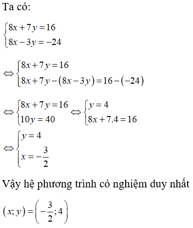 Lời giải cho bài toán hệ phương trình với tham số
