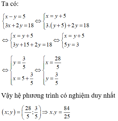 Giải hệ phương trình bằng phương pháp thế lớp 9