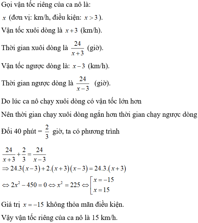 Cách giải bài toán chuyển động  bằng cách lập phương trình cực hay, có đáp án - Toán lớp 9