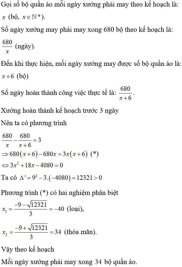 Cách giải bài toán năng suất bằng cách lập phương trình cực hay, có đáp án - Toán lớp 9
