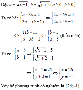 Cách giải hệ phương trình bằng phương pháp đặt ẩn phụ cực hay - Toán lớp 9