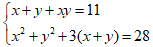 Cách giải hệ phương trình đối xứng loại 1 cực hay