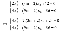 Cách tìm m để hai phương trình có nghiệm chung cực hay - Toán lớp 9