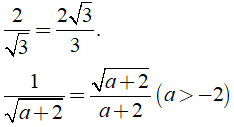 Lý thuyết: Biến đổi đơn giản biểu thức chứa căn thức bậc hai - Lý thuyết Toán lớp 9 đầy đủ nhất