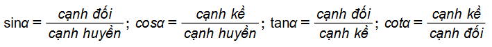 Bài toán thực tế lớp 9 Tỉ số lượng giác; Hệ thức lượng trong tam giác vuông