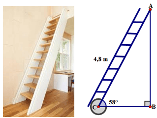 Bài toán thực tế lớp 9 Tỉ số lượng giác; Hệ thức lượng trong tam giác vuông