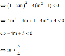 Tìm m để phương trình trùng phương vô nghiệm, có 1, 2, 3, 4 nghiệm