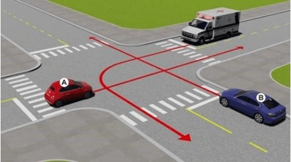 (600 câu lý thuyết Bộ Công an) Chương 6: Giải thế sa hình và kỹ năng xử lý tình huống giao thông (câu 486-600)