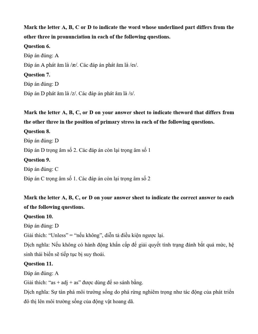 Đề kiểm tra Tiếng Anh 12 Global Success Unit 8 (có lời giải)