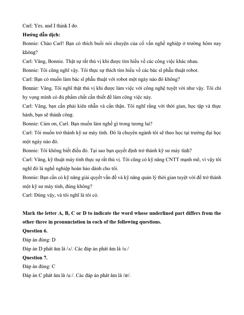 Đề kiểm tra Tiếng Anh 12 Global Success Unit 9 (có lời giải)