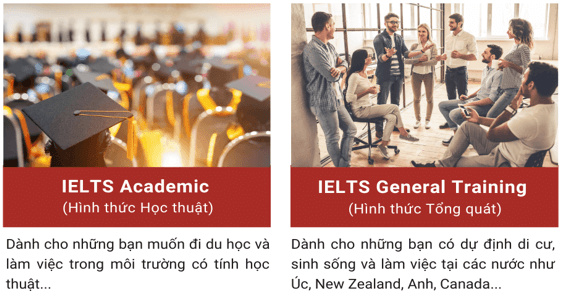 So sánh giữa IELTS Academic và IELTS General