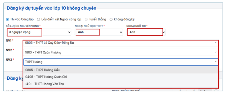 Hướng dẫn chi tiết quy trình đăng ký trực tuyến tuyển sinh lớp 10 Hà Nội