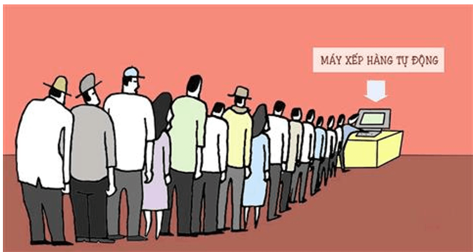 Đoạn văn nghị luận xã hội về chữ về văn hóa xếp hàng