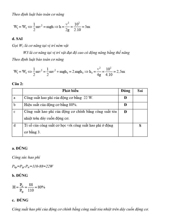 Đề kiểm tra Vật Lí 10 Cánh diều Chủ đề 3 (có lời giải)