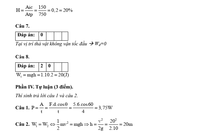 Đề kiểm tra Vật Lí 10 Cánh diều Chủ đề 3 (có lời giải)