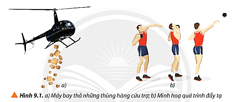 Chuyển động ném là một chuyển động thường gặp trong cuộc sống như: máy bay trực thăng