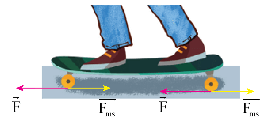 Quan sát các vật trong Hình 14.2. Tại sao người trượt ván có thể giữ nguyên vận tốc