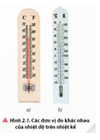 Để đo nhiệt độ của vật, người ta sử dụng các loại nhiệt kế có thang đo khác nhau