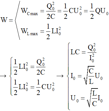 Công thức, cách tính năng lượng điện từ trong mạch dao động LC hay, chi tiết - Vật Lí lớp 12