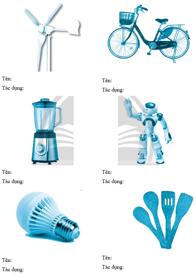 Vở bài tập Công nghệ lớp 3 Chân trời sáng tạo Bài 1: Tự nhiên và công nghệ